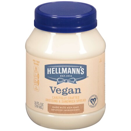 Hellmanns Hellmann's Carefully Crafted Vegan Mayonnaise 24 fl. oz., PK6 000000000067139
